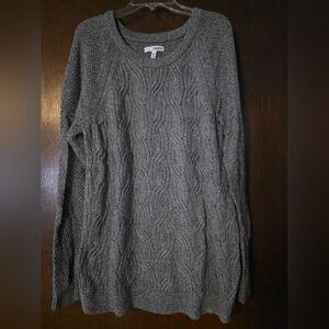 Sonoma Gray Cable Knit Sweater